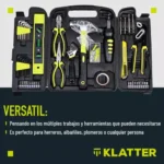 Kit De Herramientas Klatter 160 Piezas Destornillador Pinzas - Imagen 2