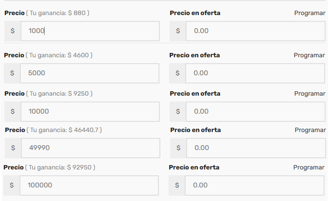 ejemplo de ganancias vendo en linea marketplace vendoenlinea.cl