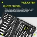 Juego De Dados Klatter 108 Piezas Kit De Herramientas - Imagen 3