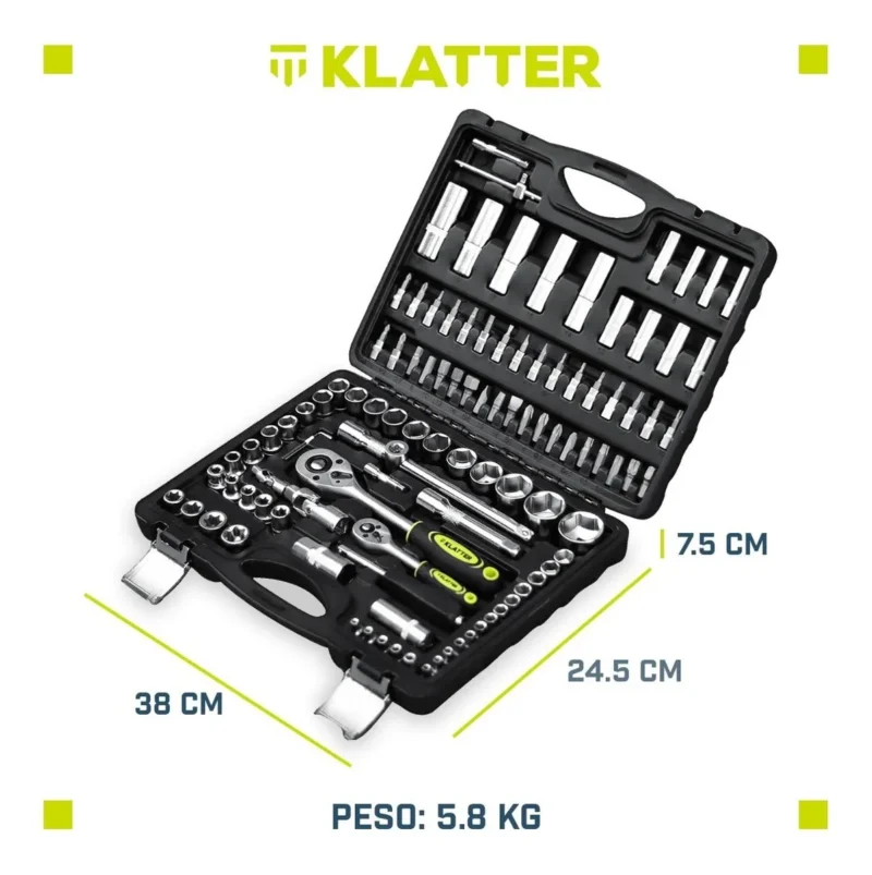 Juego De Dados Klatter 108 Piezas Kit De Herramientas - Imagen 2